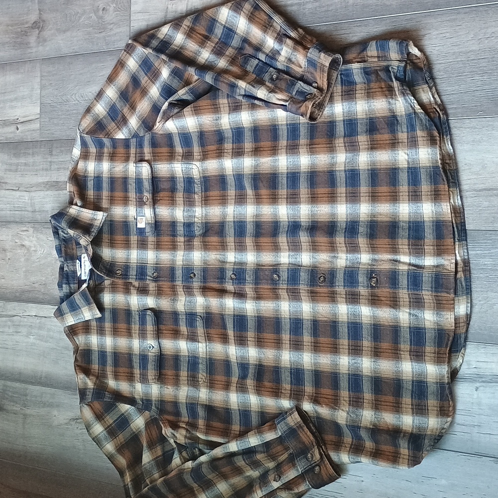 Carhartt Original Fit Flannel Button Up Shirt Size 2XL